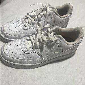 Nike All-White Low-Top Sneakers